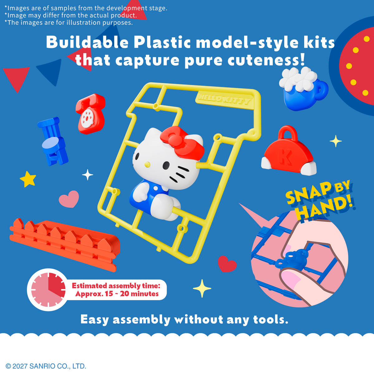 Sanrio Characters Snap Scene "Welcome Home" Box of 8 Model Kits