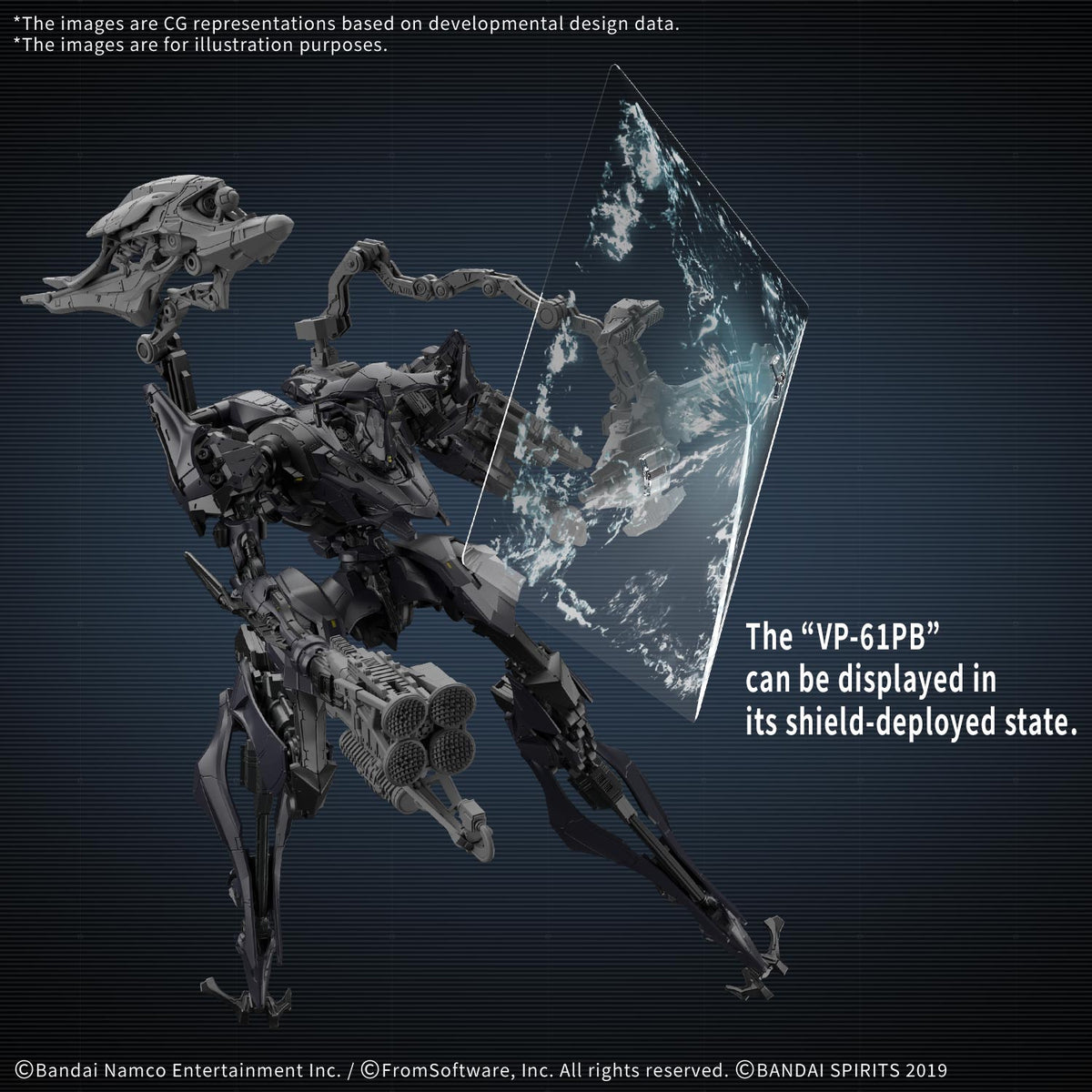 Armored Core VI Fires of Rubicon 30 Minutes Missions Schneider Nachtreiher/40E Dual Nature Model Kit