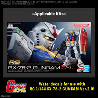 Gundam Decal 147 RG 1/144 RX-78-2 Gundam Ver.2.0