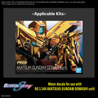 Gundam Decal 146 RG 1/144 Akatsuki Gundam Oowashi Unit