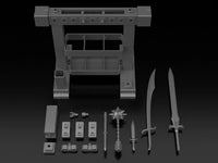 30 Minutes Fantasy Item Shop 3 Weapon Option Accessory Set