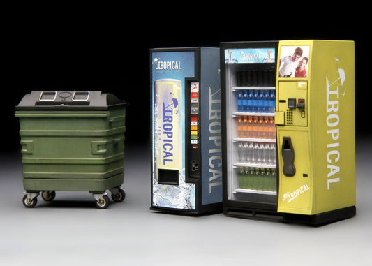 Meng Vending Machine & Dumpster 1/35 Scale Set