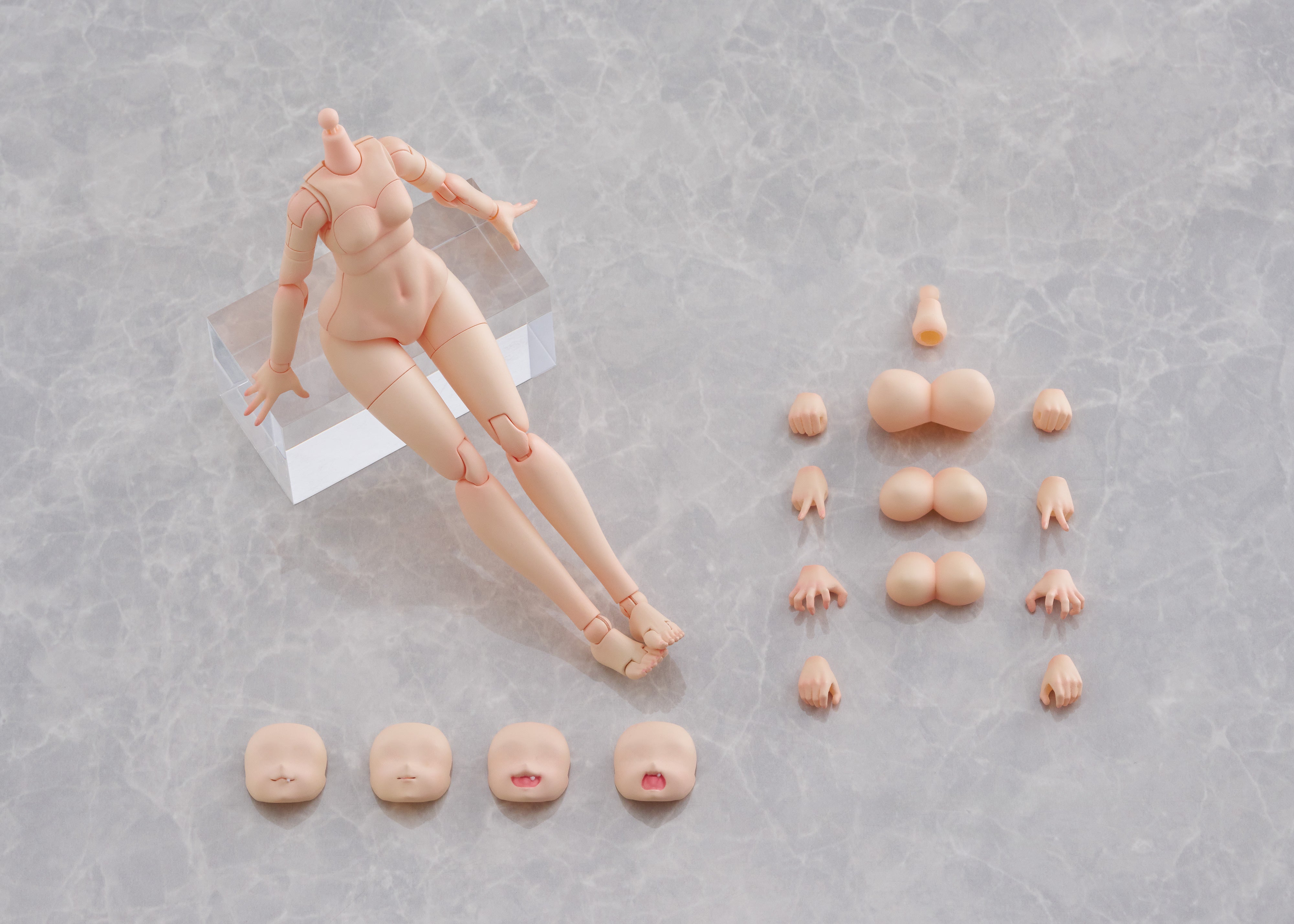 Aoshima Kemopla #KO-01R, Human Parts Set [Color A]
