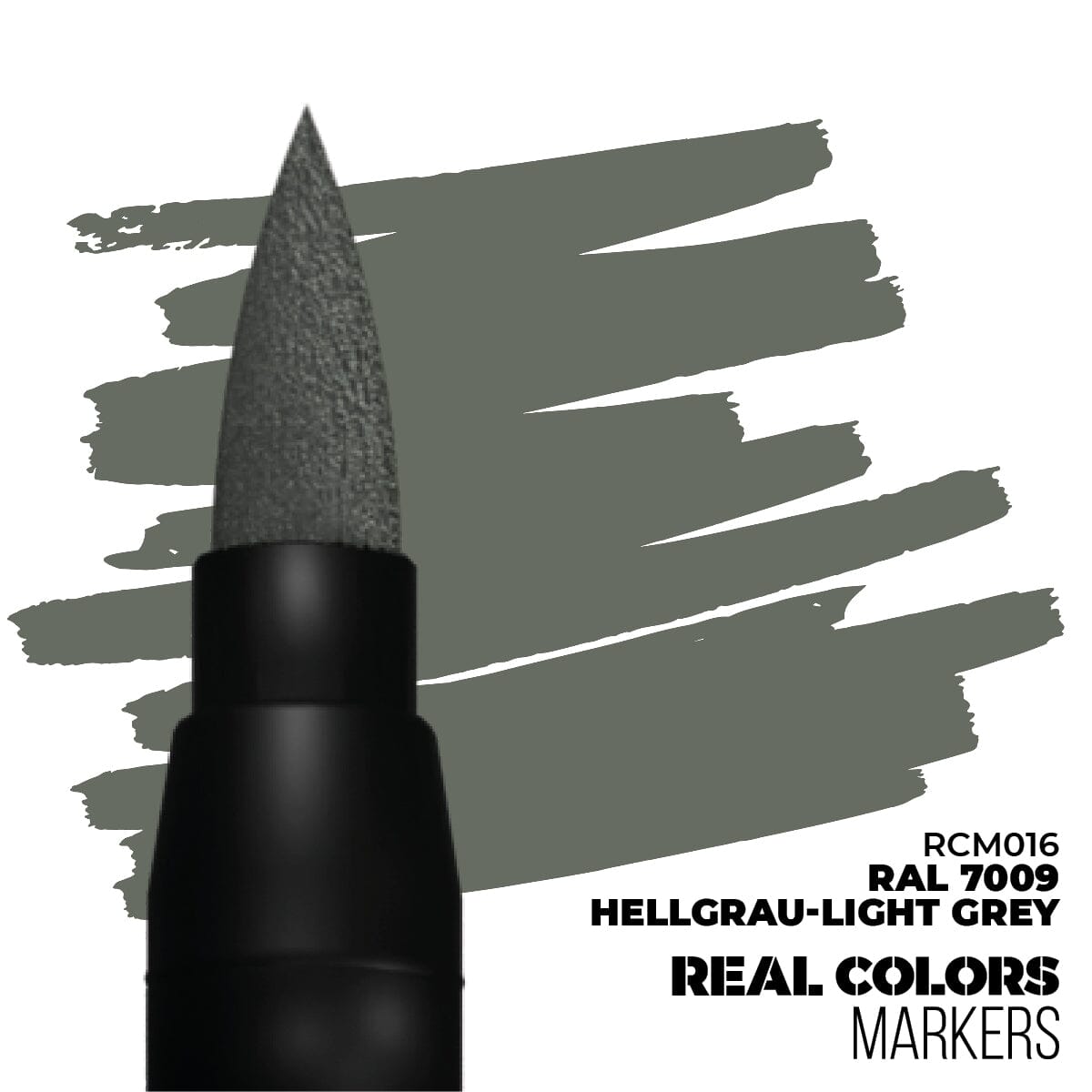 AK Interactive Real Colors Marker Hellgrau-Light Grey RAL7009 Acrylic  Paint