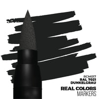 AK Interactive Real Colors Marker Dunkelgrau RAL7021 Acrylic  Paint