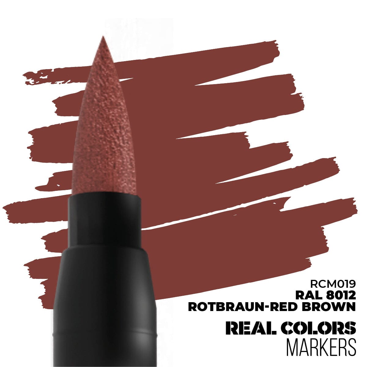 AK Interactive Real Colors Marker Rotbraun-Red Brown RAL8012 Acrylic Paint