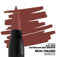 AK Interactive Real Colors Marker Rotbraun-Red Brown RAL8012 Acrylic Paint