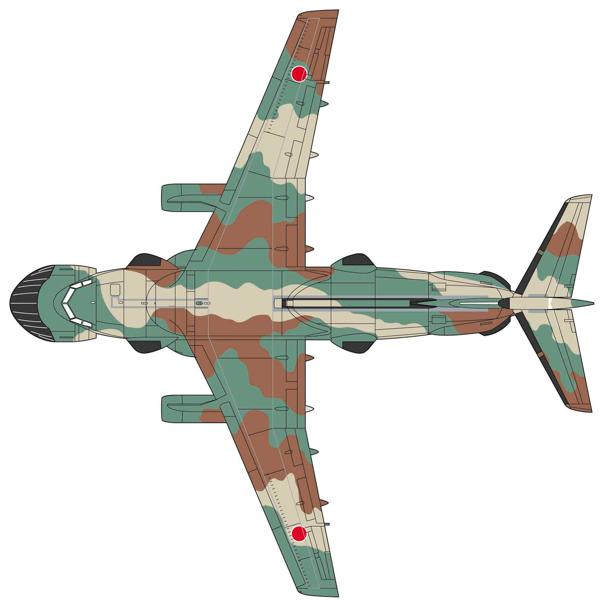 Hasegawa 1/200 Kawasaki EC-1 Electric Warfare