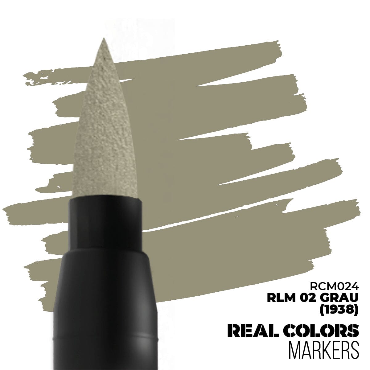 AK Interactive Real Colors Marker Grau 1938 RLM02 Acrylic Paint