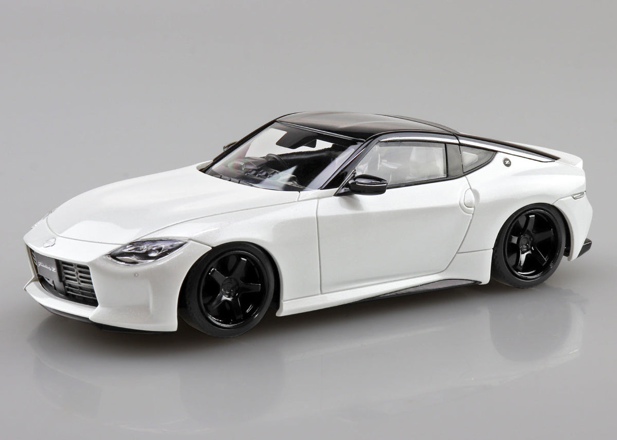 Aoshima 1/32 SNAP KIT #17CU-PW Nissan RZ34 Fairlady Z Custom Wheel(Prism White)