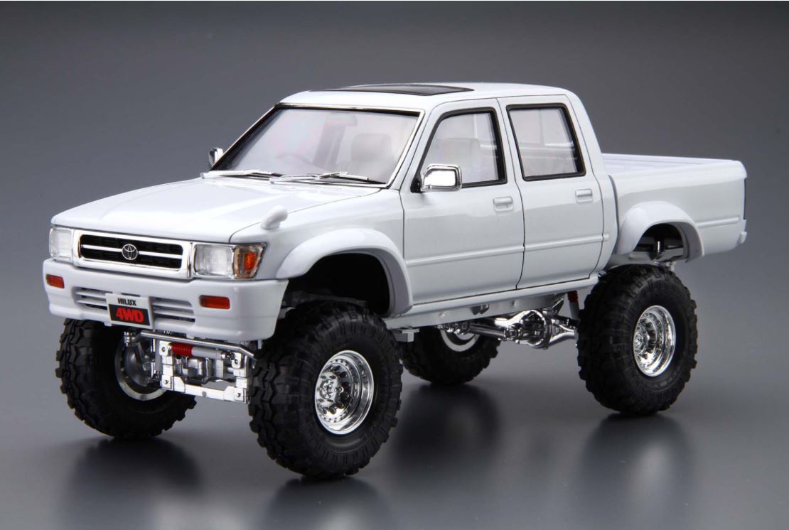 Aoshima 1/24 Toyota LN107 Hilux Pickup Double Cab Lift Up '94