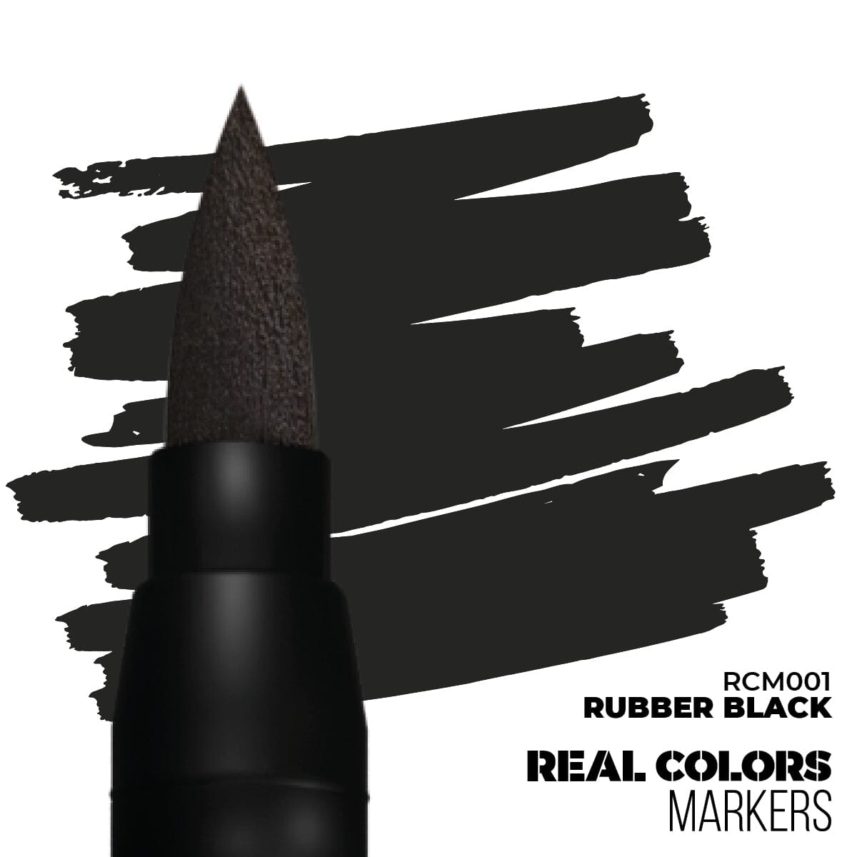 AK Interactive Real Colors Markers Rubber Black