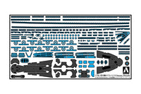 Aoshima 1/700 Arpeggio Of Blue Steel -Ars Nova- Fog Fleet Super Battleship Musashi/Yamato Detail Up Parts