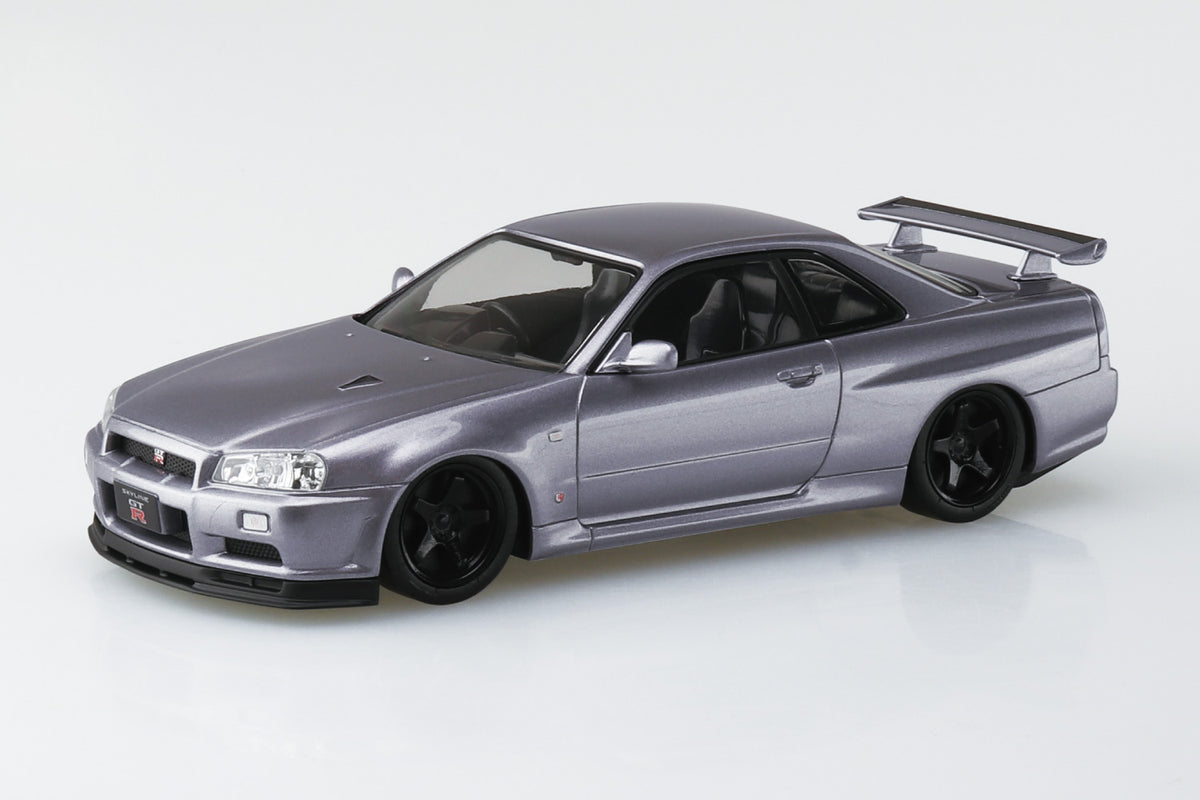 Aoshima 1/32 SNAP KIT #12CU-AS Nissan R34 Skyline GT-R Custom Wheel (Athlete Silver)