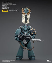 Warhammer 40k Sons of Horus MKVI Tactical Squad Legionary with Legion Vexilla 1/18 Scale Figure