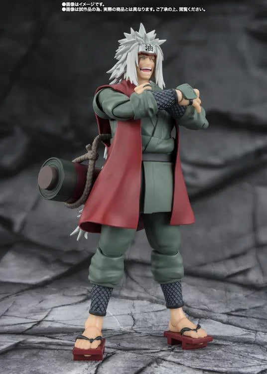 Naruto Shippuden S.H.Figuarts Jiraiya -Hidden Leaf Heroic Master Sage- (Sage Mode Set) Action Figure