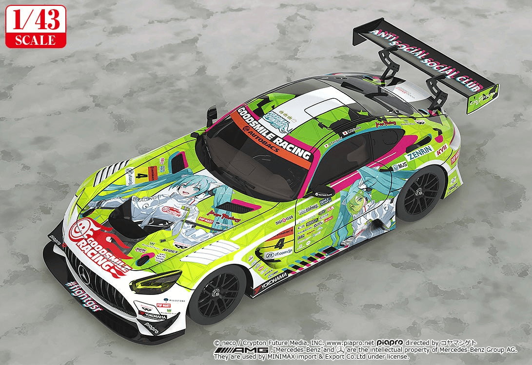 Hatsune Miku GT Project 1/43 Good Smile Hatsune Miku AMG 2022 Season Opening Ver.