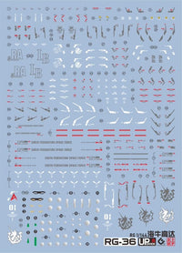 C57 RG Hi-v (Hi-Nu) Gundam Water Slide Decal