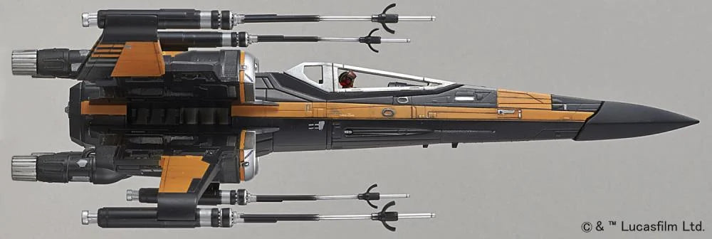 Star Wars Poe's X-Wing Fighter 1/72 Scale Model Kit