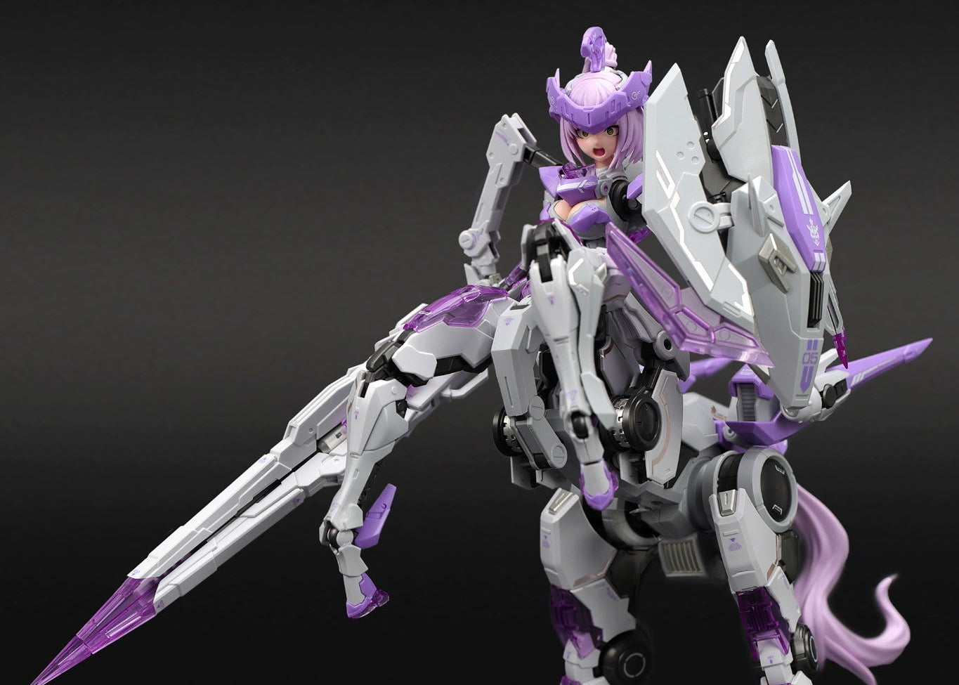 Cyber Forest Fantasy Girls Yefuna Malkina (White Purple Ver.) 1/12 Scale Model Kit