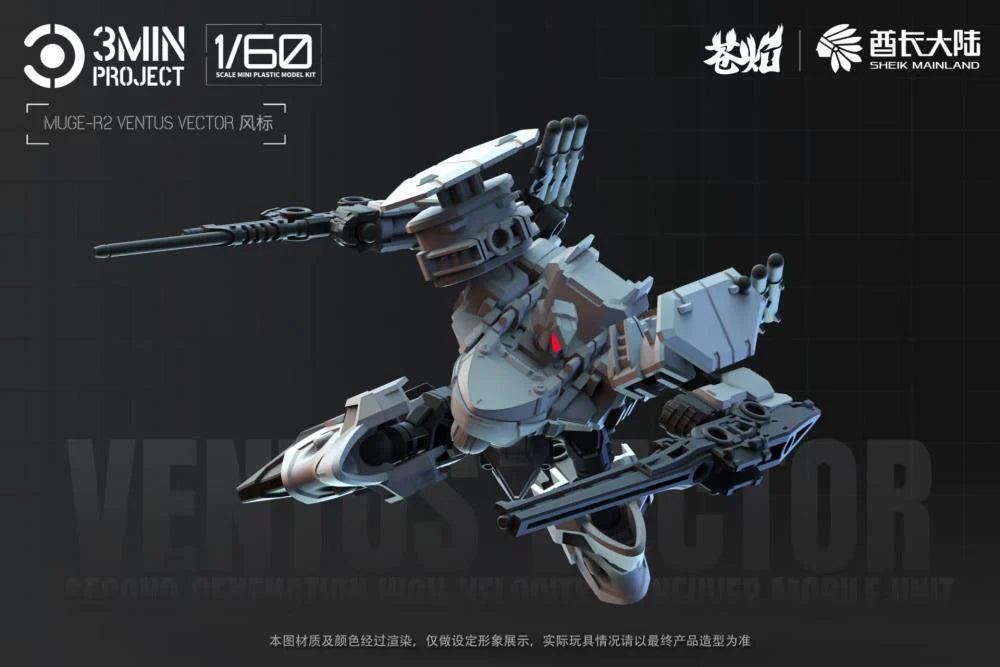 3 Min Project MUGE-R2 Ventus Vector 1/60 Scale Model Kit
