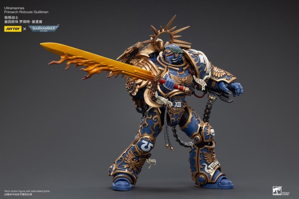 Warhammer 40K Ultramarines Primarch Roboute Guilliman 1/18 Scale Action Figure