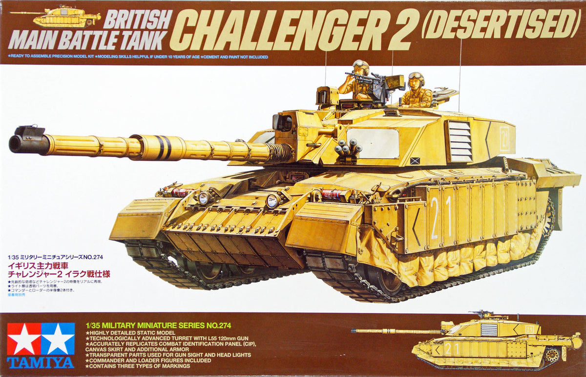 Tamiya 1/35 British MBT Challenger 2 (Desertised)