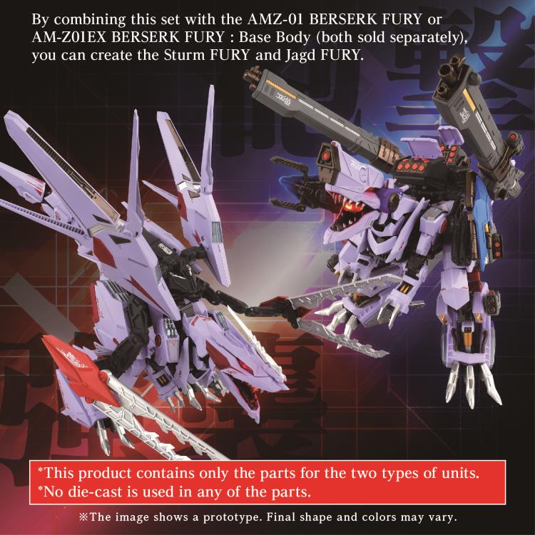 Zoids Adamas Machina AM-Z01CP Berserk Fury Sturm ＆ Jagd Unit Model Kit Accessory Set
