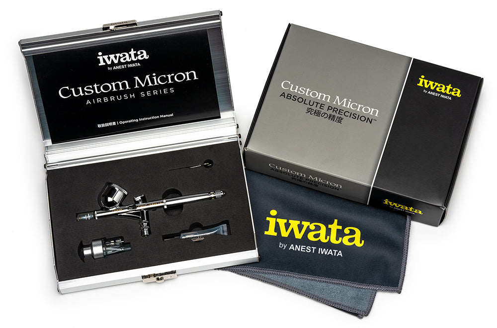 IWATA Custom Micron CM-C Gravity Feed Dual Action Airbrush