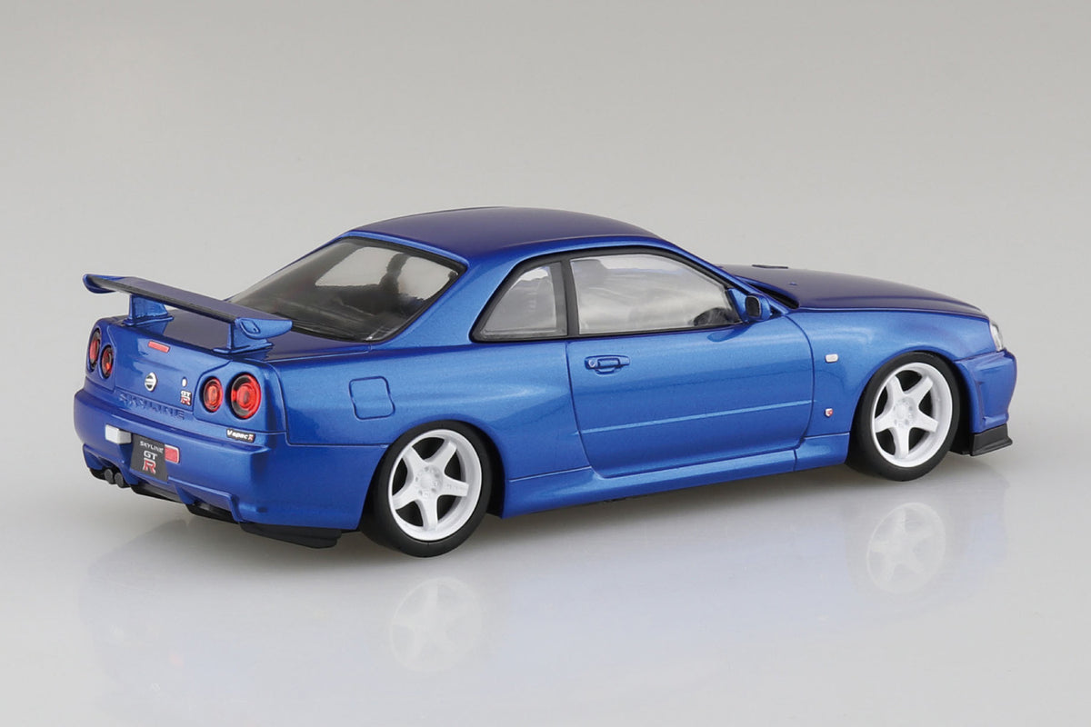 Aoshima 1/32 SNAP KIT #12CU-BB Nissan R34 Skyline GT-R Custom Wheel (Bayside Blue)