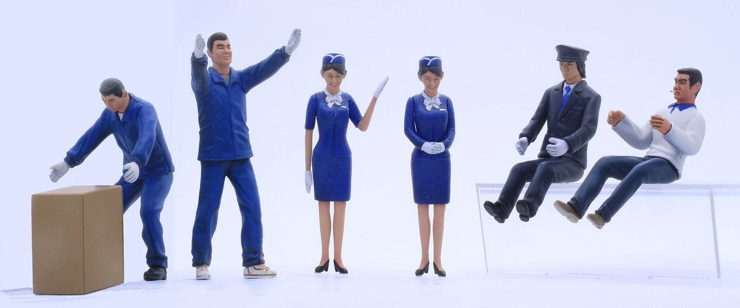 Fujimi Bus Guide & Bus Driver / Track Driver & Worker Figure Set (1/32)