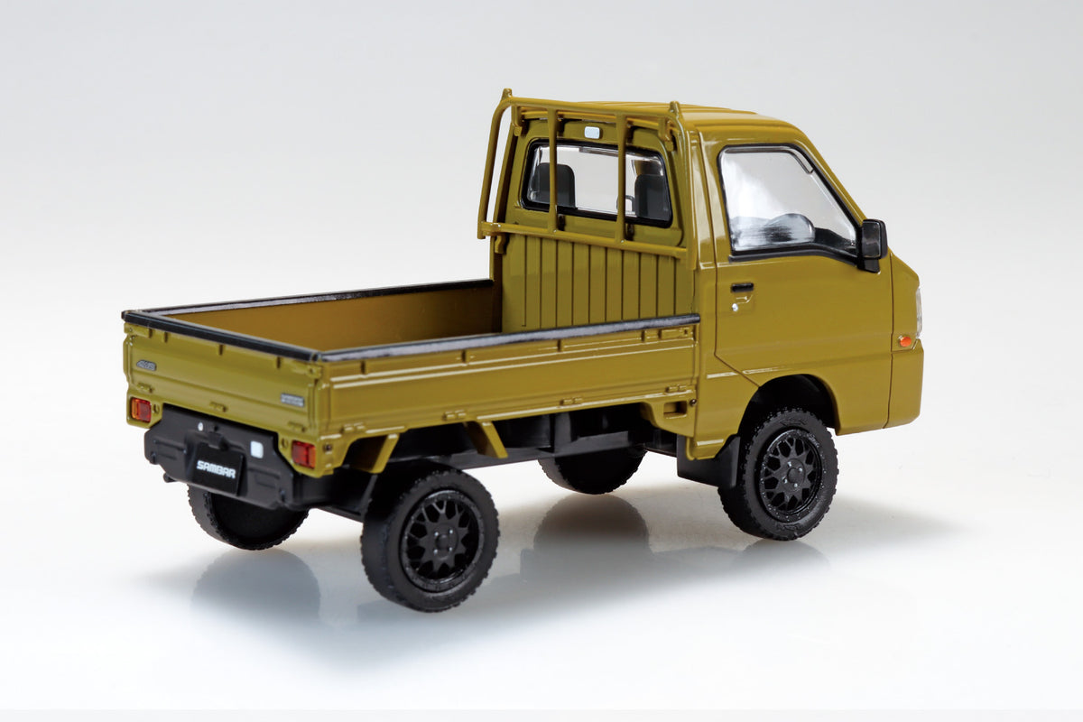 Aoshima 1/32 SNAP KIT #05CU-OE Subaru Sambar Truck Custom Wheels (Olive)