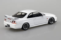 Aoshima 1/32 SNAP KIT #21CU-WE Nissan R33 Skyline GT-R Custom Wheel (White)