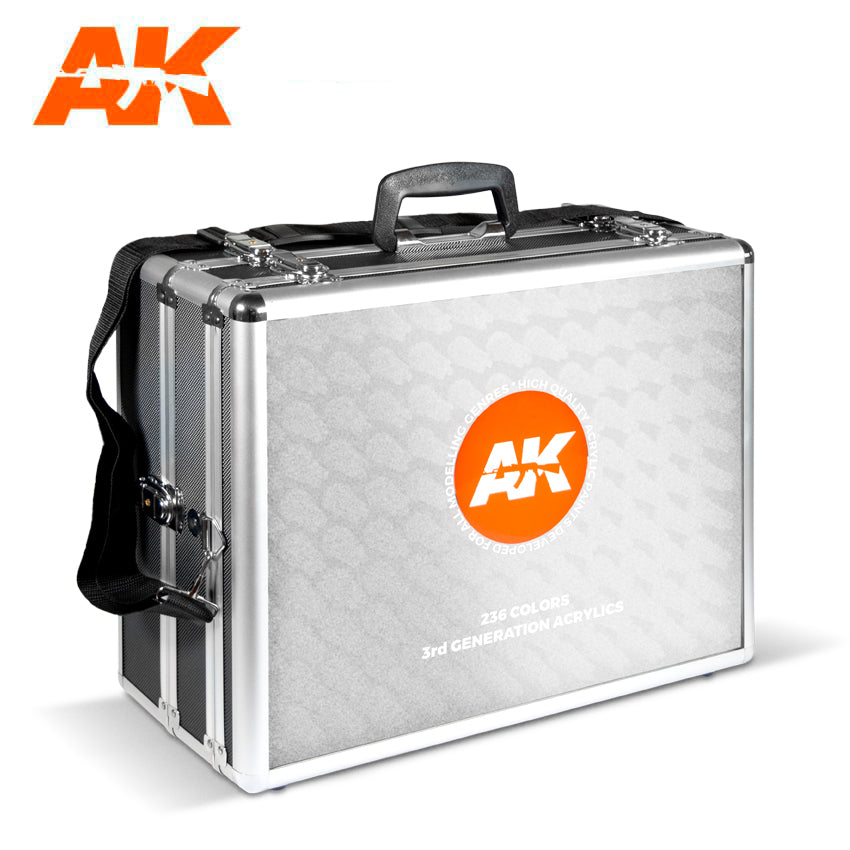 AK Interactive 3G Acrylics Briefcase - 236 Colors Full Range