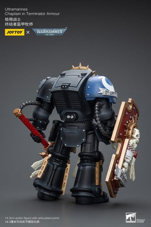 Warhammer 40K Ultramarines Chaplain in Terminator Armor 1/18 Scale Action Figure