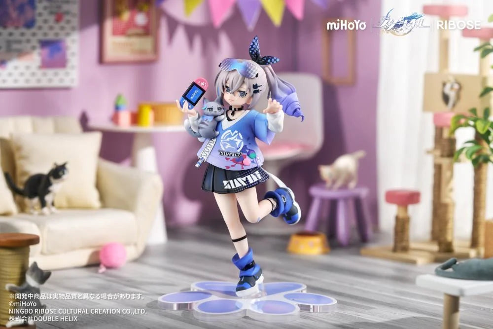 Honkai Star Rail Rise Up+ Chibi Cat Series Silver Wolf Figure