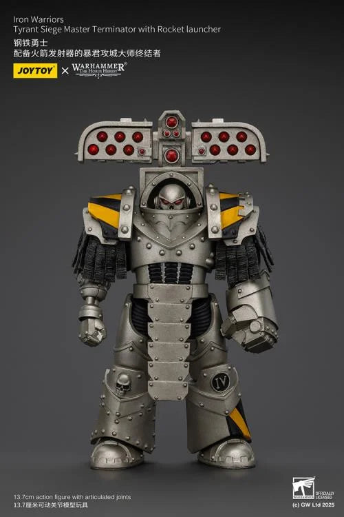 Warhammer The Horus Heresy Iron Warriors Tyrant Siege Master Terminator with Rocket Launcher 1/18 Scale Action Figure