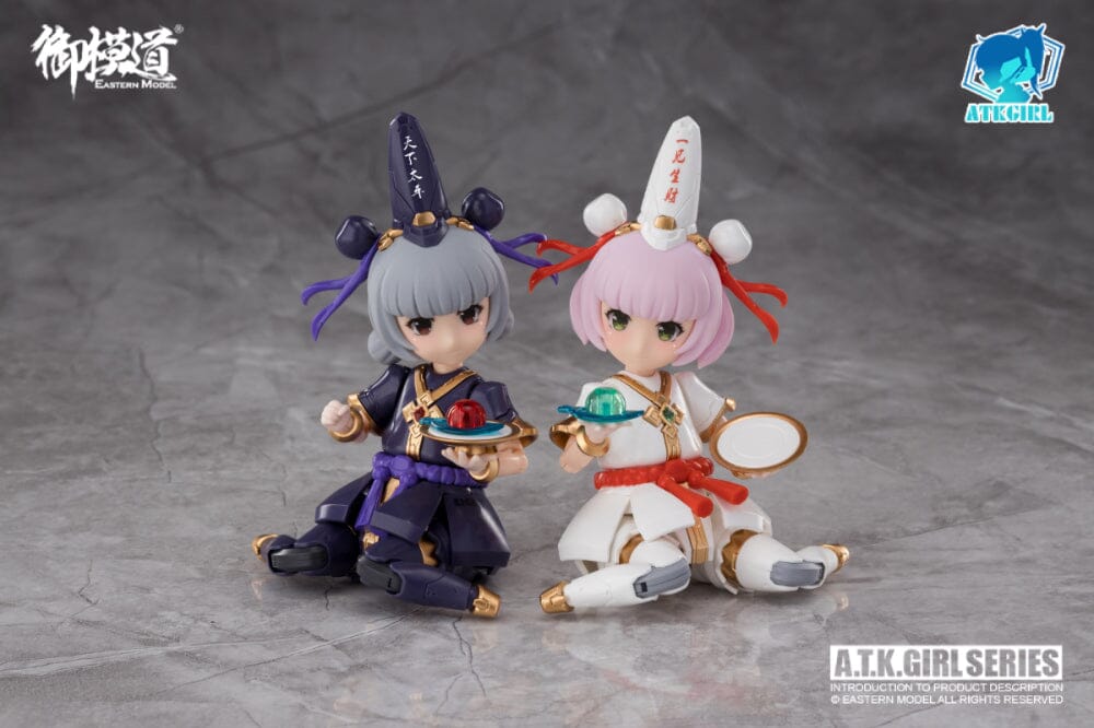 A.T.K. Girl Black and White Impermanence Set of 2 Figures (Collection Card Ver.) 1/12 Scale Model Kit