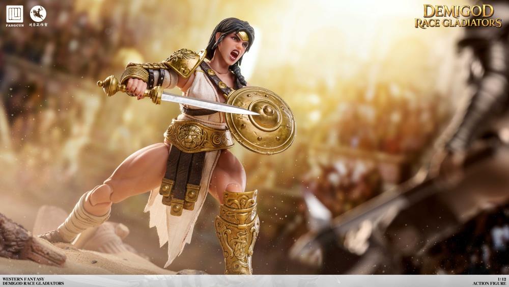 DEMIGOD Race Gladiators Divine Realm War Hero Series Akilias 1/12 Scale Action Figure (With Bonus)