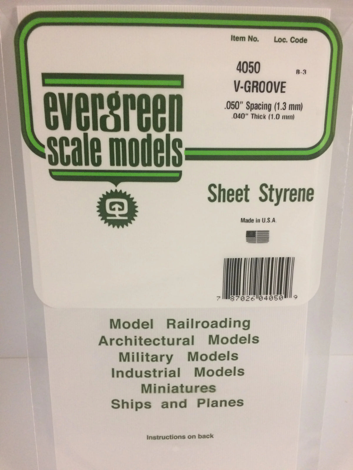 .040 x .050 V-Groove Siding