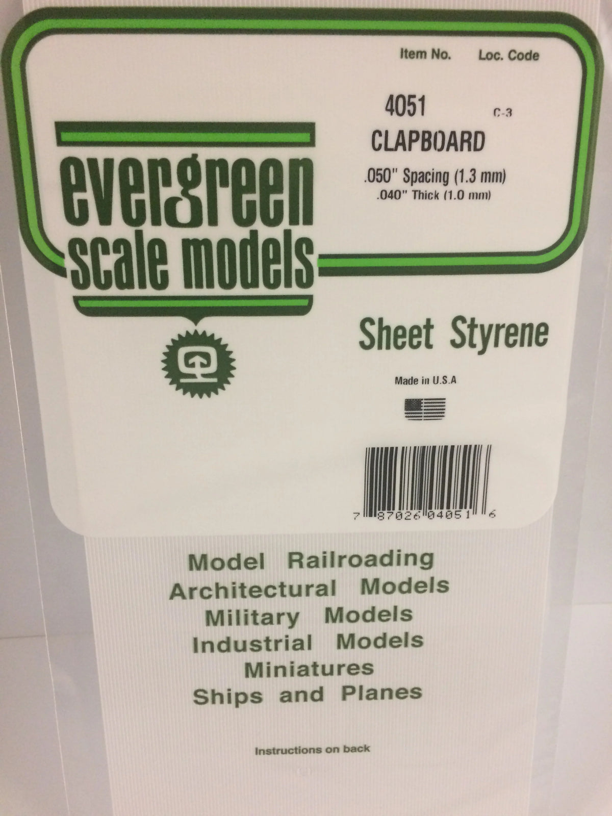.040 x .050 Clapboard Siding