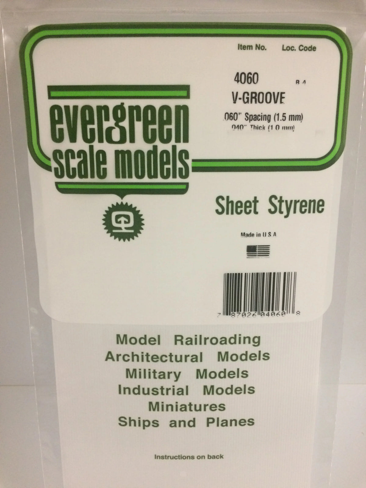 .040 x .060 V-Groove Siding