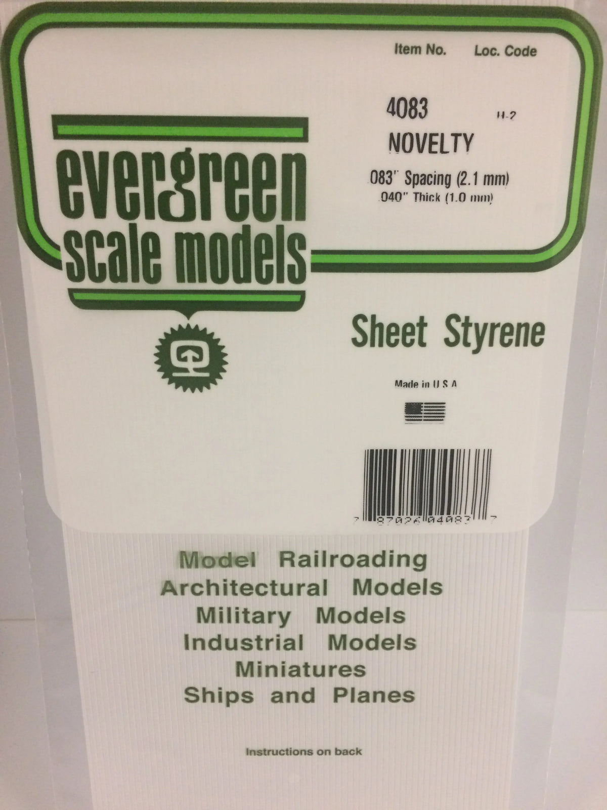 .040 x .083 Novelty Siding