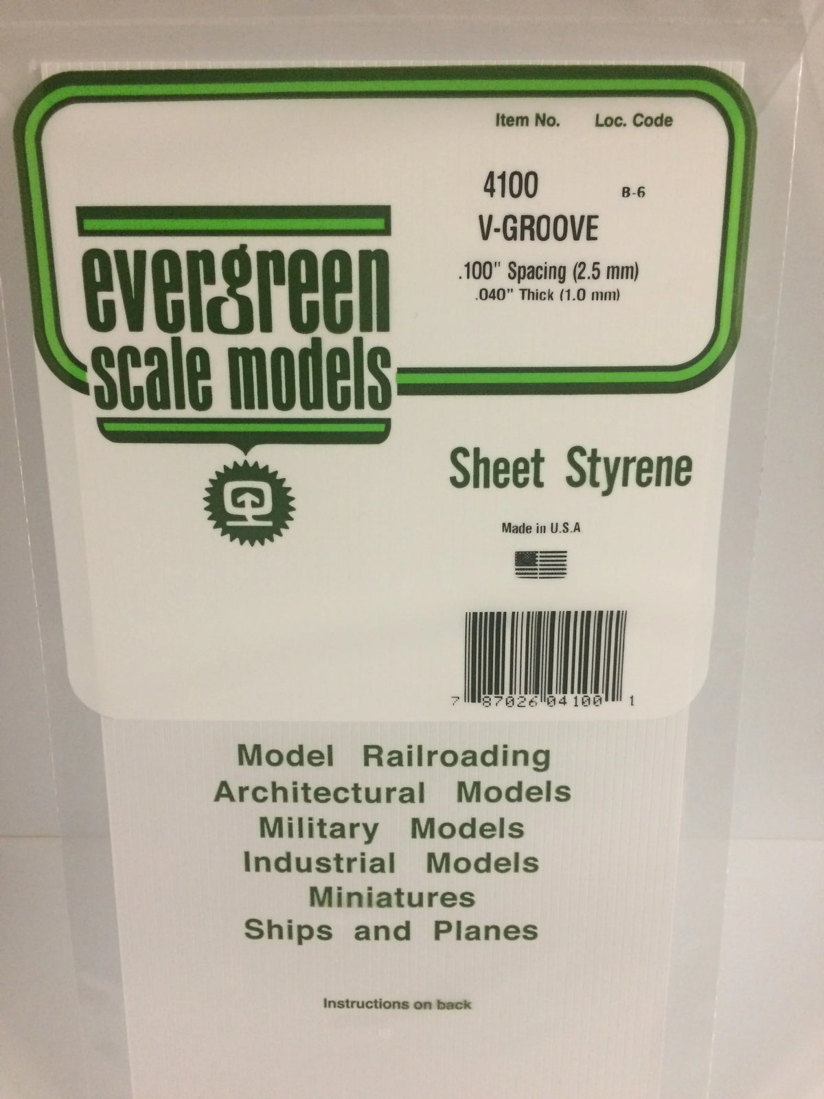 .040 x .100 V-Groove Siding