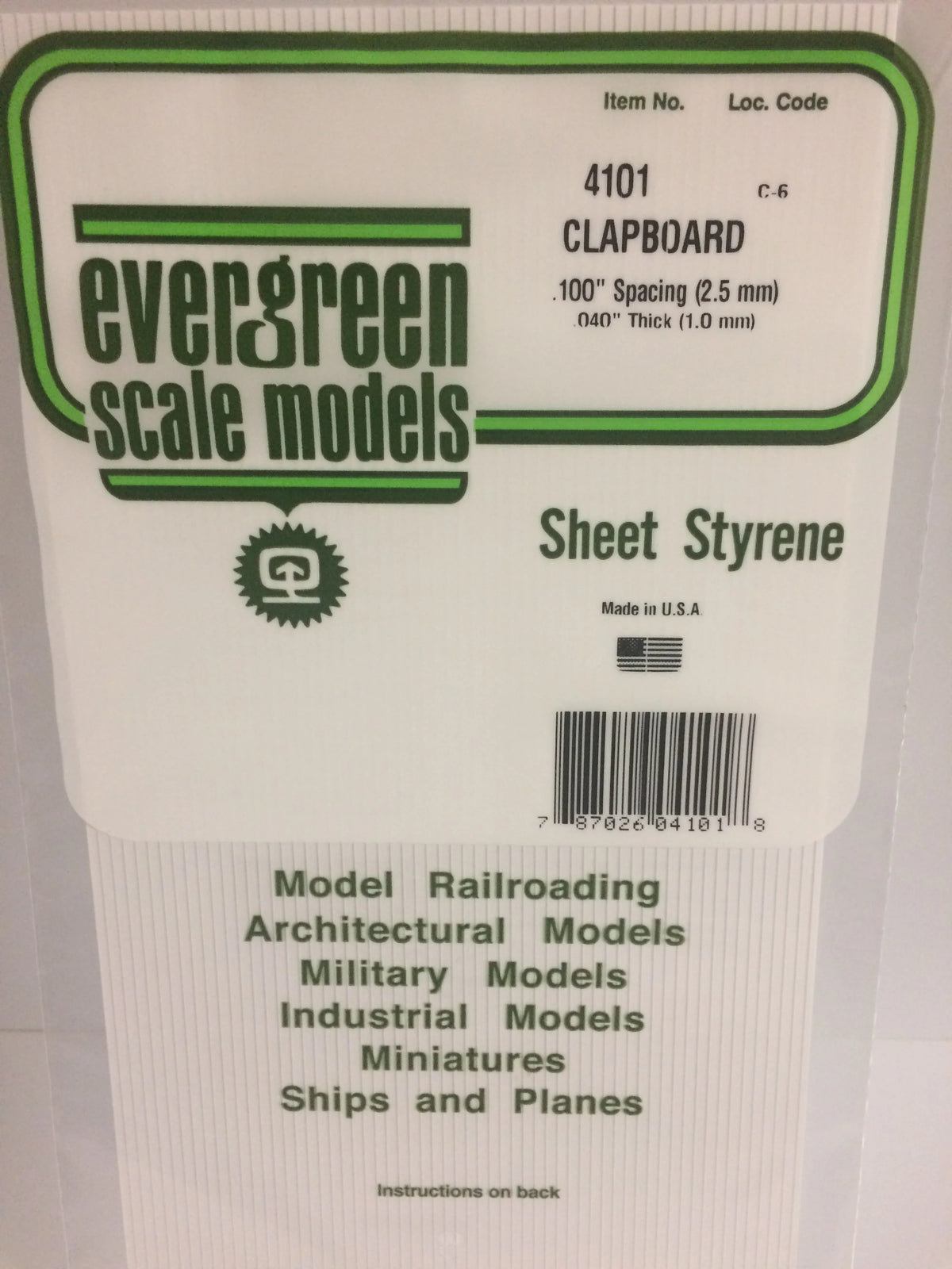 .040 x .100 Clapboard Siding