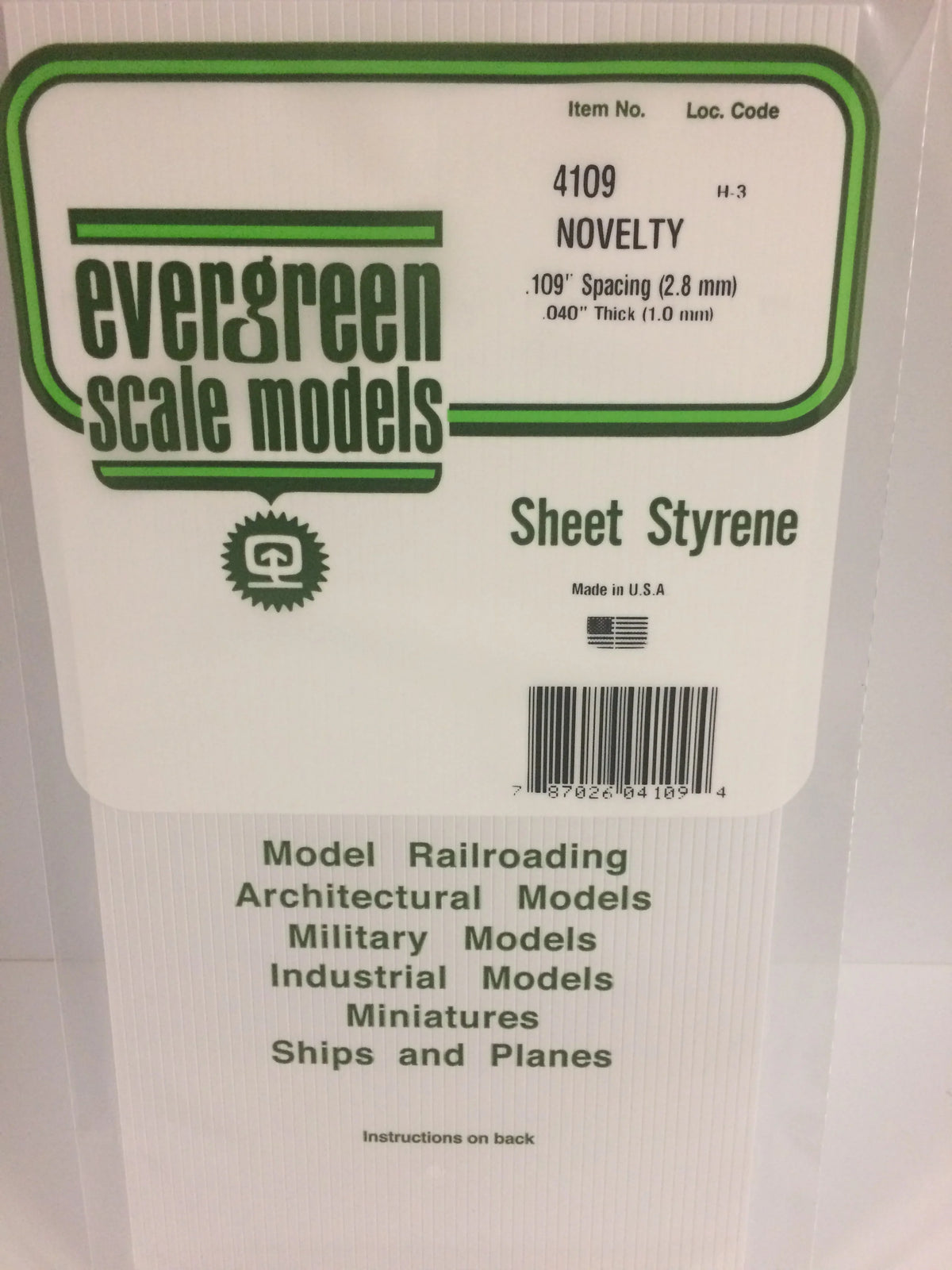 .040 x .109 Novelty Siding