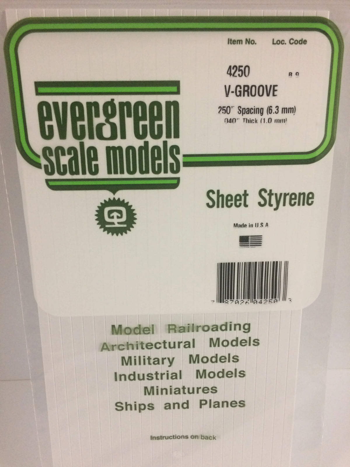 .040 x .250 V-Groove Siding