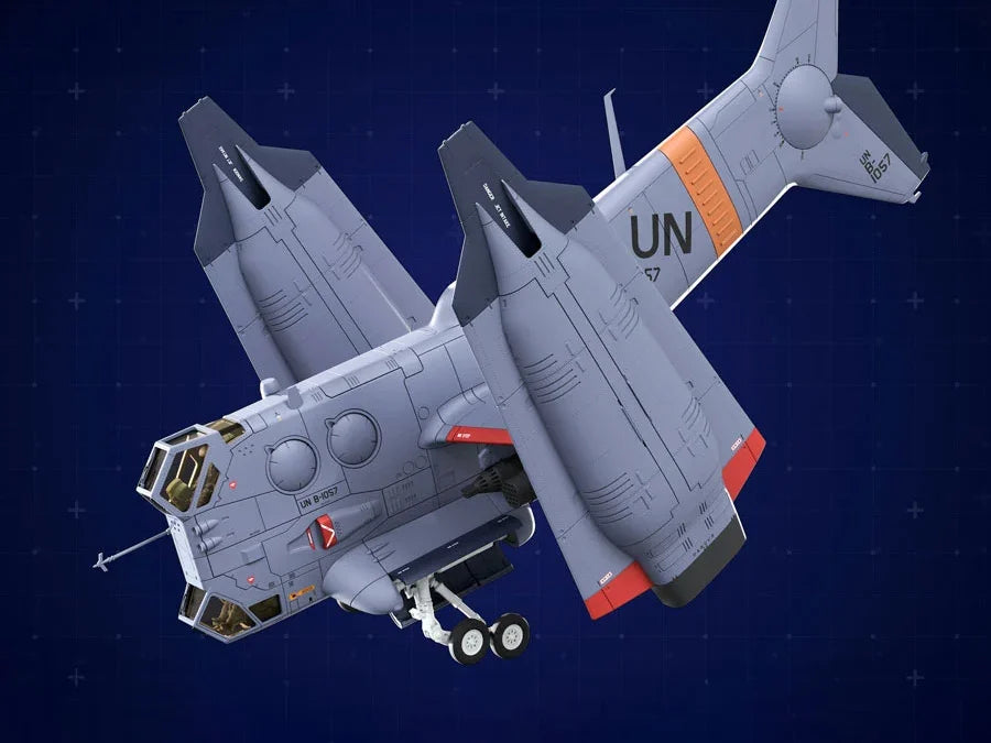 Rebuild of Evangelion YAGR-3B UNAF Close Air Support VTOL Aircraft 1/7 ...