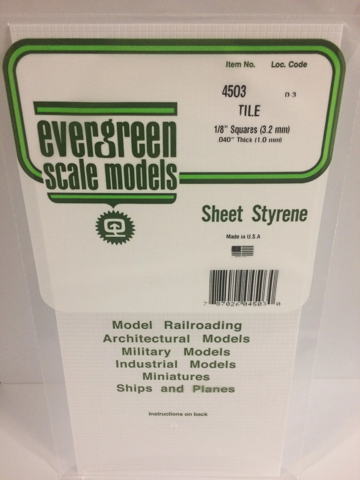 1/8" Square Tile Heavy Groove