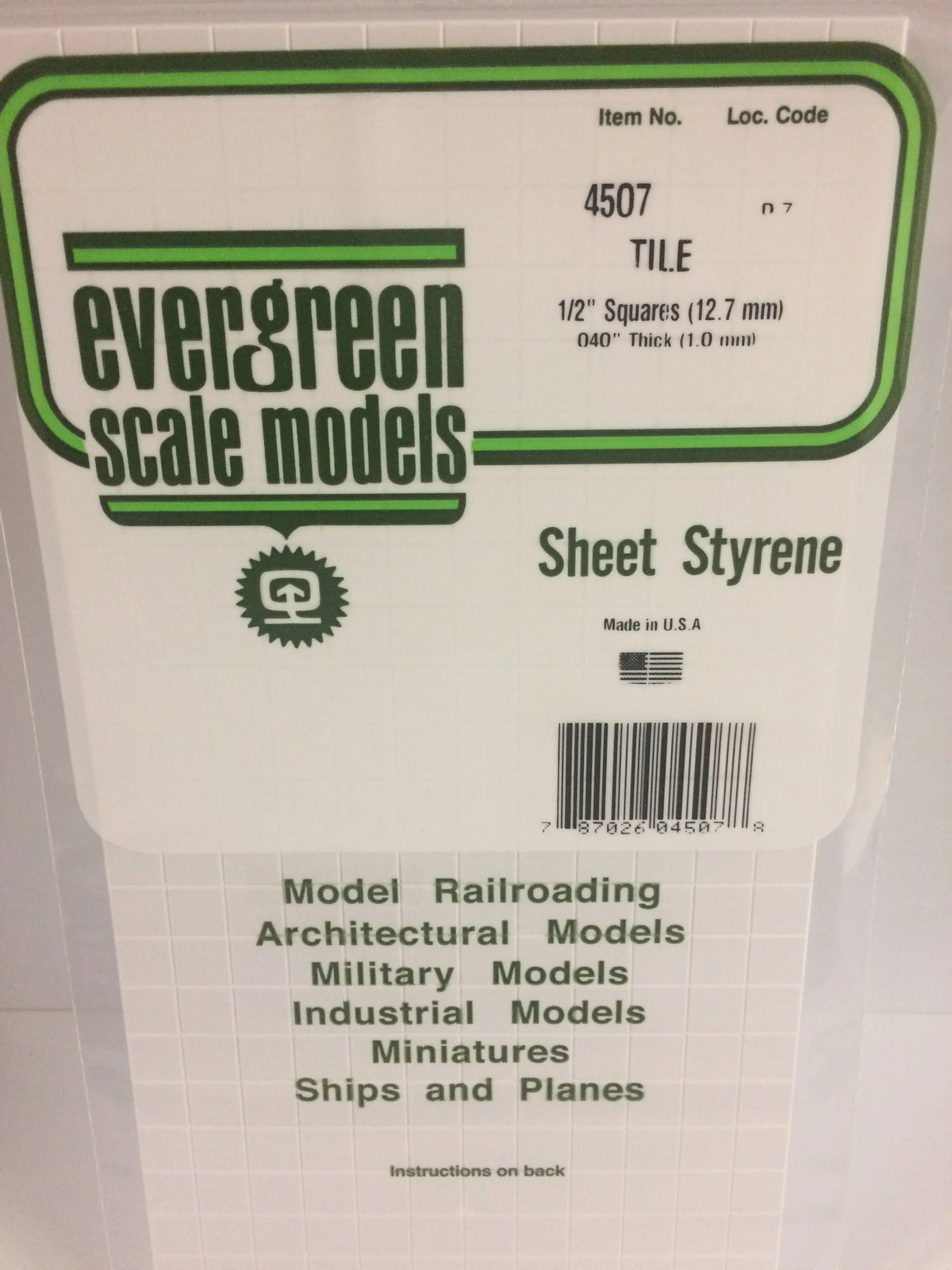 1/2" Square Tile Heavy Groove